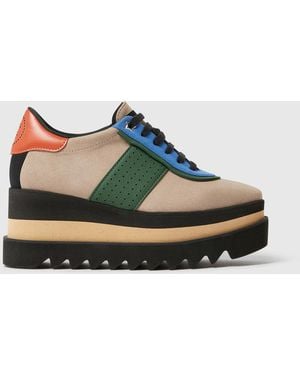 Stella McCartney Sneak-Elyse Platform Trainers - Green
