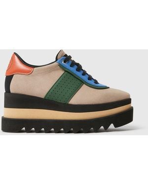 Stella McCartney Sneak-Elyse Platform Trainers - Green