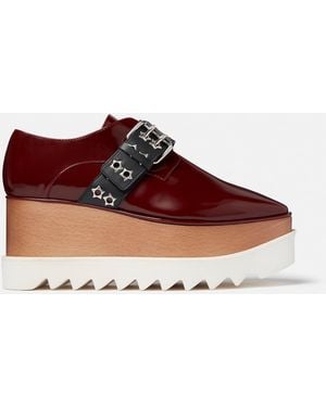 Stella McCartney Elyse Stud Band Platform Shoes - Brown