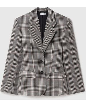 Stella McCartney Checked Wool Jacket - Grey