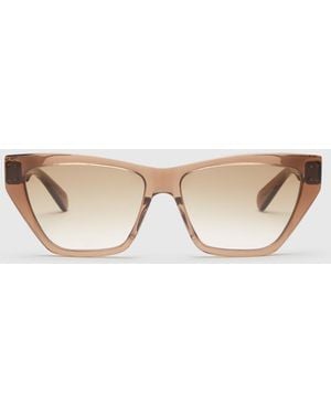 Stella McCartney Exaggerated Cat-eye Sunglasses - Natural
