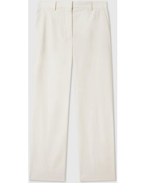 Stella McCartney Washed Cotton Straight Trousers - White