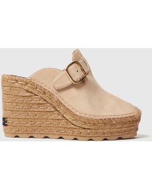 Stella McCartney Gaia Suede Clogs - White
