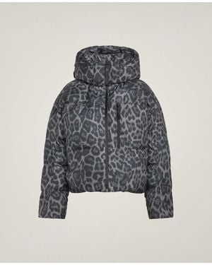 Stella McCartney Adidas By Printed Padded Winter Jacket - Grey