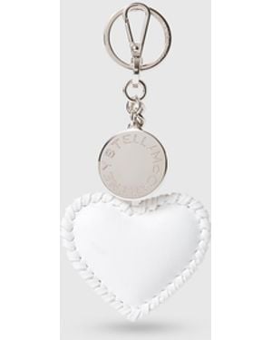 Stella McCartney Whipstitch Heart Charm - White