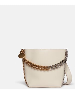 Stella McCartney Frayme Bucket Bag, Pure - White