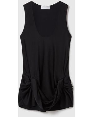 Stella McCartney Draped Satin Top - Black