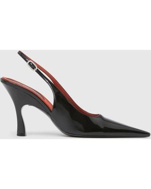 Stella McCartney Elsa Pointed Toe Slingbacks - White