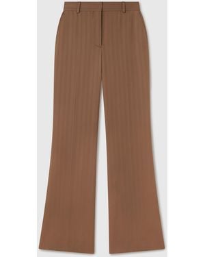 Stella McCartney Mid-Rise Bootcut Trousers - Brown