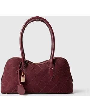 Stella McCartney Ryder Quilted Shoulder Bag - Purple