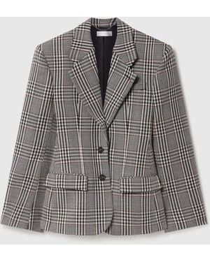 Stella McCartney Checked Wool Jacket - Grey