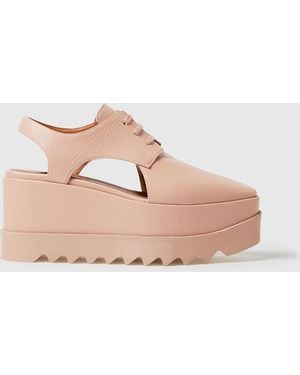 Stella McCartney Elyse Slingback Platform Shoes - Pink
