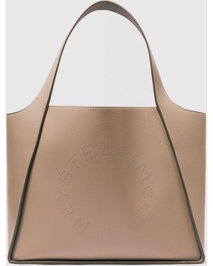 Stella McCartney Logo Large Tote Bag - Natural
