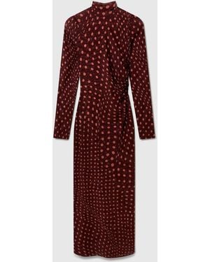 Stella McCartney Polka Dot Mesh Long Dress - Multicolour