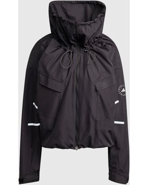 Stella McCartney High-neck Hooded Jacket - Blue