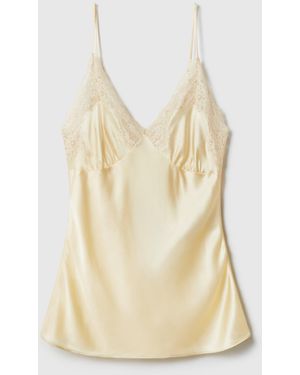Stella McCartney Lace Trim Slip Top - Natural