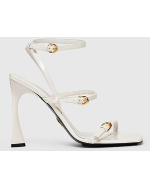 Stella McCartney Elsa Patent Heeled Sandals - White