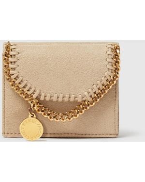 Stella McCartney Falabella Tri-fold Wallet - Natural