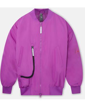 Stella McCartney Truecasuals Woven Bomber Jacket - Purple