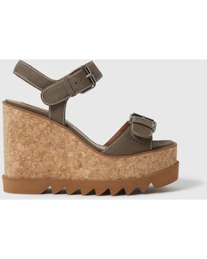 Stella McCartney Sneak-elyse Platform Sandals - Natural