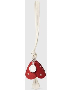 Stella McCartney Mushroom Charm Keyring - White