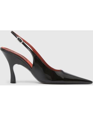 Stella McCartney Elsa Pointed Toe Slingbacks - White