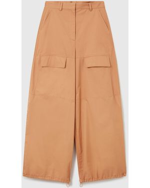 Stella McCartney Wide-Leg Cargo Trousers - Natural