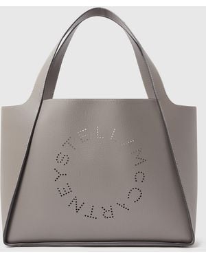 Stella McCartney Logo Large Tote Bag, One Size - Grey