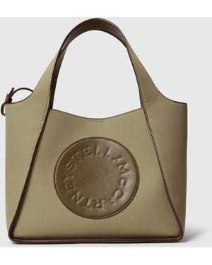 Stella McCartney Logo Crossbody Tote Bag - Metallic