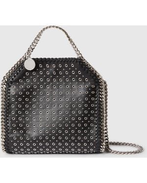 Stella McCartney Falabella Eyelet-stud Mini Tote Bag - Black