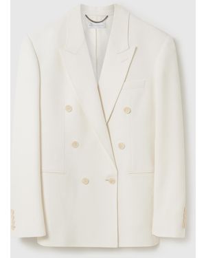 Stella McCartney Double-breasted Tuxedo Blazer - White