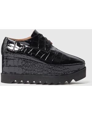 Stella McCartney Limited-edition Elyse Crocodile Platforms - Black