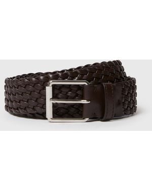 Stella McCartney Woven Buckle Belt - White