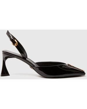 Stella McCartney Elsa Patent Slingbacks - Black