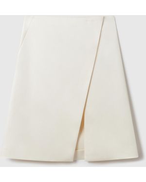 Stella McCartney Tailored Satin Midi Skirt - White