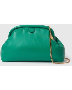 Stella McCartney Falabella Padded Soft Clutch - Green