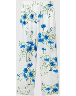 Stella McCartney Cornflower Print Trousers - Blue