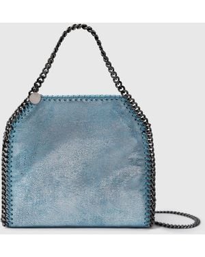 Stella McCartney Falabella Iridescent Mini Tote Bag - Blue