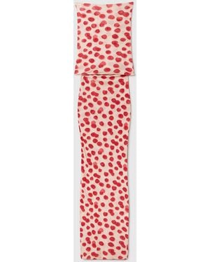 Stella McCartney Raspberry Print Mesh Maxi Dress - White