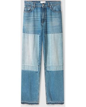 Stella McCartney Patchwork Straight-leg Jeans - Blue