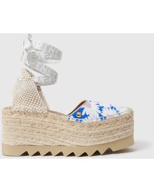 Stella McCartney Espadrilles Gaia À Marguerites Imprimées - Natural