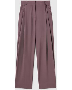 Stella McCartney Canvas Lightweight Straight Trousers - Purple