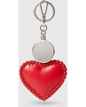 Stella McCartney Whipstitch Heart Charm - White