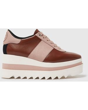Stella McCartney Sneak-elyse Platform Trainers - Brown