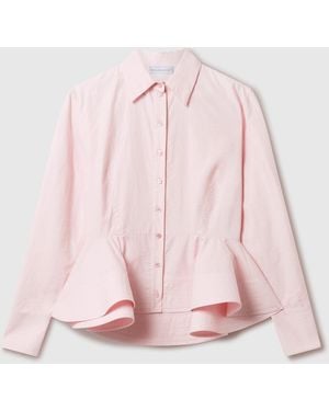 Stella McCartney Peplum Cotton Shirt - Pink
