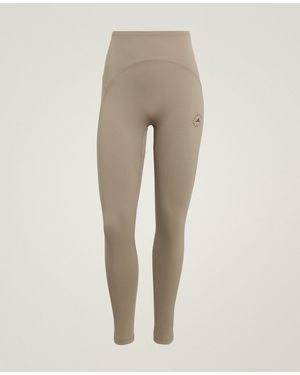 Stella McCartney Truestrength Ruched Yoga Leggings - Natural