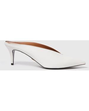 Stella McCartney Brushed Heeled Mules - White