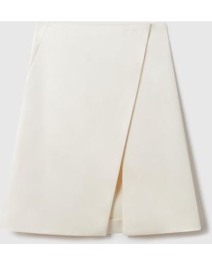 Stella McCartney Tailored Satin Midi Skirt - White