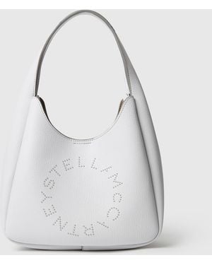 Stella McCartney Logo Small Hobo Bag - White