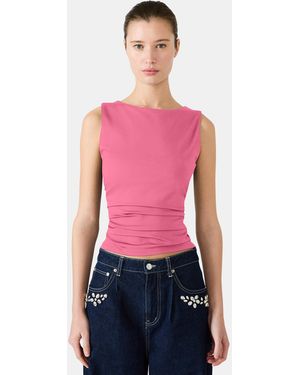 Steve Madden Adair Knit Top - Red